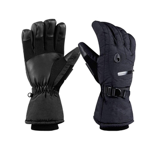 Nuevo diseño de moda invierno Cálido impermeable cuero de vaca Unisex esquí Snowboard mitones guantes hombres - Product Image 6