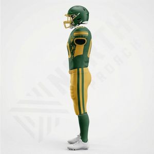 Nuevo Uniforme de Fútbol Americano Personalizado, Talla Grande, Impresión Digital, Manga Larga, Transpirable, 100% Poliéster, Corte Ajustado, con Logotipo - Product Image 3