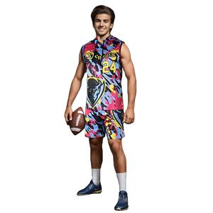 Ensemble d'uniformes 7 sur 7 à coupe régulière, imprimé par sublimation, grande taille, séchage rapide, respirant, vêtements de sport unisexe - Product Image 1