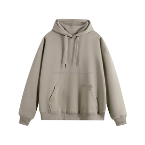 Sudadera con Capucha al por Mayor, Estilo Urbano, Holgada, de Algodón, para Hombre y Mujer, Lisa, sin Estampado, Unisex, Personalizable, de Alta Calidad - Product Image 1