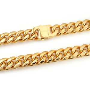 Pulsera de Cadena Cubana de 18 mm, Chapada en Oro de 14K, para Regalo, Fiesta o Boda, Pulseras Modernas con Dijes de Diamantes y Perlas - Product Image 3