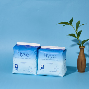 Productos de Higiene Femenina HYYE OEM ODM, Toallas Sanitarias Nocturnas Súper Absorbentes de Algodón Puro, Juego de 6 Piezas - Product Image 3
