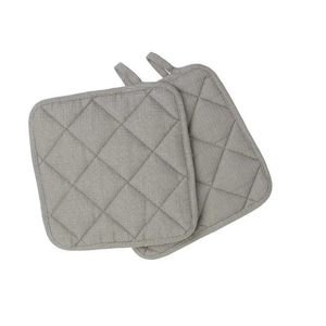 Boîte de rangement en coton 100% biologique à carreaux de couleur grise, cuisson douce pour la maison, antidérapant, résistant à la chaleur, mini certificat GOTS - Product Image 2