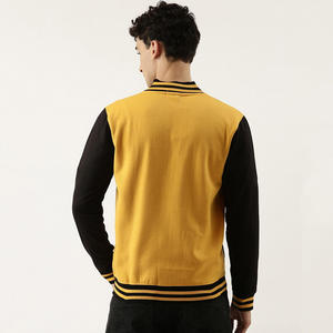 แจ็กเก็ตทีมเบสบอลแขนหนังกำมะหยี่สำหรับผู้ชายแจ็คเก็ตทีมโรงเรียนทำจาก2024 - Product Image 3