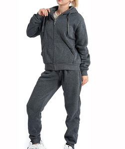 Chándal a cuadros lateral para mujer, chaqueta de manga larga con cremallera, pantalones largos con cordón, traje deportivo ajustado para otoño y primavera para mujer - Product Image 2