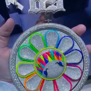 จี้เครื่องประดับโซ่ที่ดีและเสน่ห์เงินที่กำหนดเองจี้เพชรเย็นออกพร้อมสีขาวยูนิเซ็กซ์สไตล์ฮิปฮอป - Product Image 2