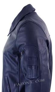 Chaqueta de Cuero para Hombre, Estilo Bomber, Aviador MA-1, Cuero Genuino, Estilo Casual Vintage, Chaqueta de Piloto, Personalizable OEM - Product Image 5