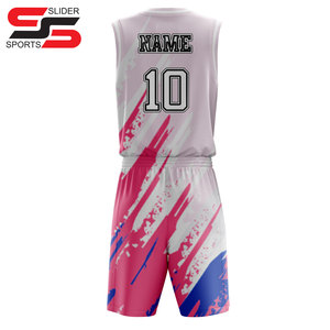 Maillots de basket-ball personnalisés OEM à double broderie et double face, uniformes 100 % polyester, impression numérique, séchage rapide, grandes tailles, été - Product Image 6