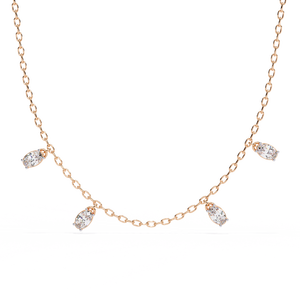 Collar de Diamantes Cultivados en Laboratorio de Oro de 18K para Mujer, Hermoso Accesorio - Product Image 4