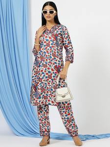 Chikenkari kurti gujarati kurti noir imprimé coton Kurtis femmes vêtements de bureau formels tuniques Indianbalaji - Product Image 4