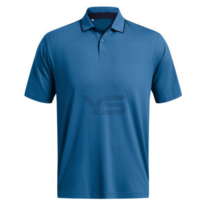 Camiseta de golf transpirable suave y fina de alta calidad para hombre, camiseta de manga corta sólida informal a la moda, camiseta de talla grande - Product Image 1