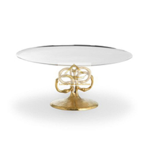 Modern Dinnerware Dessert Serving Stand Wooden Frame 2 Tier Storage and Shelving <b>Unit</b> Storage Holder and Racks <b>Metal</b> Cast Holder - Product Image 6