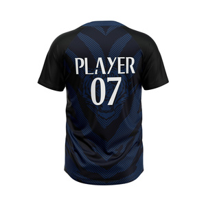 Maillot de baseball pour homme personnalisé de haute qualité, respirant, évacuant l'humidité, grande taille, séchage rapide, logo personnalisé en 3D sur le devant, sans frais de douane - Product Image 3