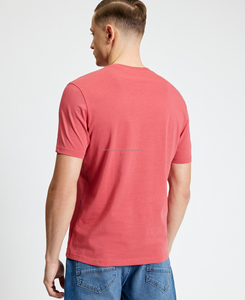 Camisetas de punto de manga corta para hombre, tallas grandes, 100% algodón, 160g, transpirables, con logo frontal, color liso, 2026, al por mayor - Product Image 2