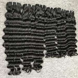 100% Paquetes de cabello Remy vietnamita sin procesar Extensiones de cabello de templo de onda de agua Proveedor de cabello de Trama humana natural - Product Image 1