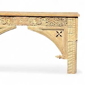 Handmade Vintage Console <b>Table</b> Luxury Elegant Antique Design Solid Wood Marble <b>Mirrored</b> Feature for Entry Villa Hotel Bedroom - Product Image 6