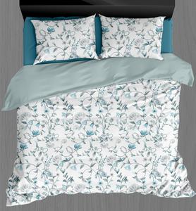 Elegant Comfortable 3 PCS 400TC Microfiber <b>Flat</b> Bedsheet Set Snow White Printed with 2 <b>Pillow</b> Cases Fade Resistant for Hotel Use - Product Image 6