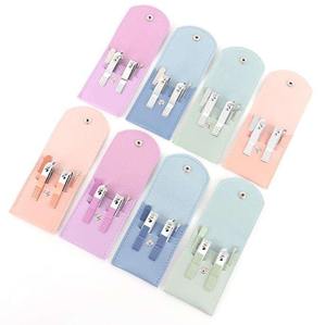 Juego de Cortaúñas Profesional de Alta Calidad de 4 Piezas en Colores Pastel para Pedicura y Manicura con Bolsa de Cuero, Pakistán - Product Image 6