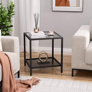 Mesa de Metal para Interiores y Exteriores, Muebles de Restaurante con Revestimiento Duradero y Soporte de Acero Reforzado - Product Image 2