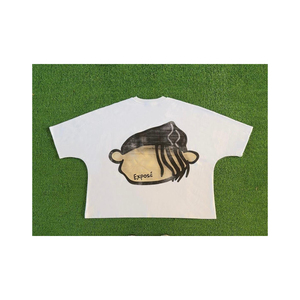 Wholesale <b>T</b>-<b>shirt</b> Box Oversized <b>T</b>-<b>shirts</b> Streetwear Heavy Weight 100% Cotton Boxy <b>Fit</b> <b>Cropped</b> <b>T</b> <b>Shirt</b> for Men - Product Image 2