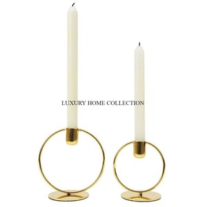 New Arrival Large Size Black Powder Coated Pure Iron and Glass Lightening Candle <b>Holder</b> Deluxe Quality Indoor <b>Candlestick</b> <b>Holder</b> - Product Image 4