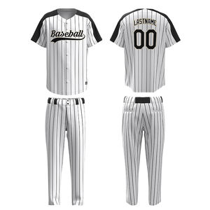 Haute qualité 100% polyester Style Unique professionnel Baseball uniforme ensemble respirant sport vêtements équipes à vendre - Product Image 1