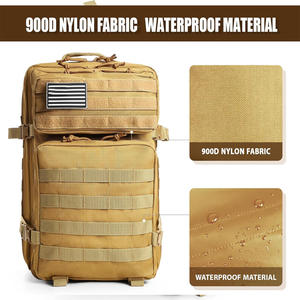 Cómoda mochila táctica para exteriores con logotipo personalizado impresión bordado senderismo Camping bolsa de viaje OEM fabricante suministro - Product Image 2