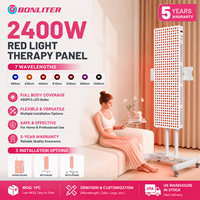 Panneau de luminothérapie rouge Bonliter SM-W800-T 2400W, 480 LED, 7 longueurs d'onde, usage domestique et commercial, livraison rapide