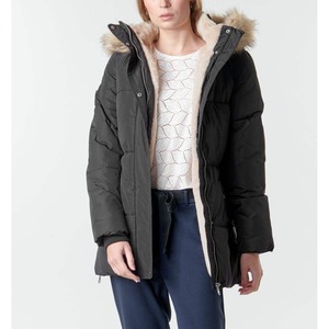 เสื้อโค้ทบุนวมฤดูหนาวสำหรับผู้หญิงเสื้อคลุมขนสัตว์มีฮู้ดสำหรับผู้หญิงเสื้อปาร์การะบายอากาศได้ดีจากปากีสถาน - Product Image 5