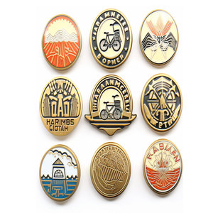 Calcomanía de tubo de recuerdo para deporte al aire libre insignia de cabeza de bicicleta personalizada de metal - Product Image 3