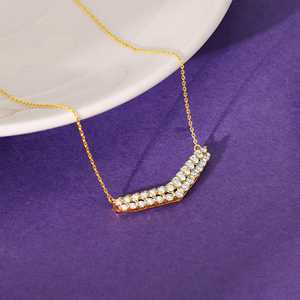 สร้อยคอเพชรทองที่ไม่ซ้ำใครเครื่องประดับที่สง่างามสำหรับผู้หญิงสวมใส่ในชีวิตประจำวันของบุคคลครบรอบแต่งงานวันเกิดหรือของขวัญพิเศษ - Product Image 4