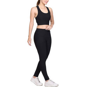Meilleures ventes de tenues de yoga légères pour femmes, logo personnalisé, nouveau design et motif uni, prix de gros en solde, ensembles de fitness - Product Image 2