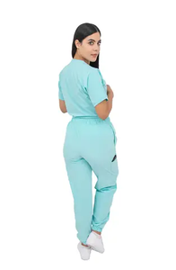 Fabricant de tissu en coton polyester Tissu de gommage médical Tissu d'uniforme d'hôpital d'infirmière du Pakistan - Product Image 2