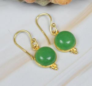 Hot Sale Green Onyx Gemstone Jaipur <b>Earrings</b> Jewelry <b>925</b> Solid Sterling <b>Silver</b> <b>Earrings</b> for Women Girls Dangle <b>Silver</b> <b>Earrings</b> - Product Image 3