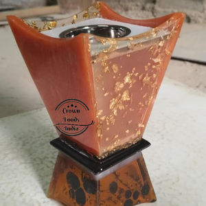 เครื่องเผาธูปไฟฟ้าเครื่องหอม mukhabir ทำจากไม้ทำมือมงกุฎอาหารอินเดียเป็นมิตรกับสิ่งแวดล้อม - Product Image 1