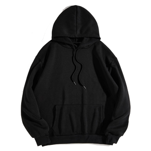 Sweat-shirt uni surdimensionné à capuche pour femme en coton vierge rose de haute qualité le plus vendu - Product Image 2