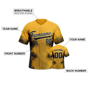 100% <b>Polyester</b> Breathable Plus Size Baseball Jerseys Sublimated Custom Team Names and Numbers Moisture Wicking Sports <b>Shirts</b> - Product Image 2