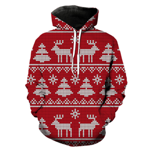 Hot Selling 3D Printed Christmas Logo Sublimation Men <b>Hoodies</b> Oversized Pullover Drawstring Men <b>Hoodies</b> <b>Lightweight</b> <b>Hoodies</b> - Product Image 3