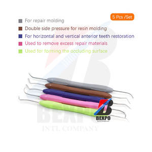 Lo último en kit de instrumentos dentales de 5 piezas, relleno de resina, kit de restauración estética, manual - Product Image 5