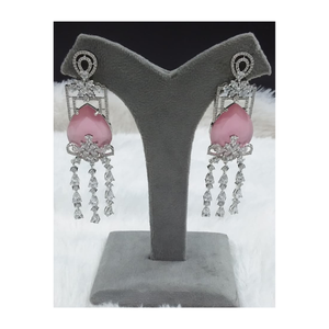 Elegante conjunto de collar de piedra AD nupcial con pendientes para mujer, joyería para fiesta de boda, accesorios de uso étnico, colección de regalos - Product Image 1