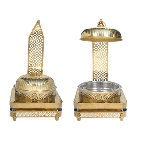 Modern Gold PVD Chafing Dish Set Premium Stainless Steel Food Warmer for <strong>5</strong>-<strong>Star</strong> <strong>Hotel</strong> Buffet, Wedding &amp; High End Catering. - Product Image 4