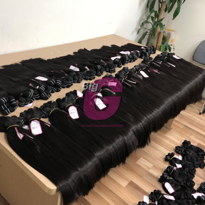 Cabello humano Natural liso de Vietnam, cabello virgen remy, cabello alineación con cutícula, venta al por mayor - Product Image 1