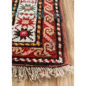 Alfombras de Lana Anudadas a Mano con Diseño Geométrico Nuray, 9x12, Patrón Abstracto Rectangular para Pasillo, Sala de Estar y Dormitorio en Rojo y Naranja-Pae-4489 - Product Image 4