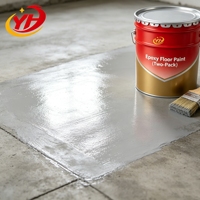 Peinture époxy pour sols de qualité YUHONG, résistante à l'usure, durable, pour garage, atelier, revêtement de béton, peinture industrielle pour sols.