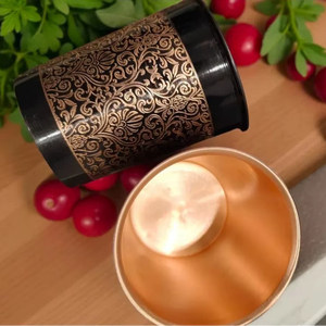 Vaso de Cobre para Agua Saludable, Vaso de Cobre Ayurvédico, Vaso de Cobre para la Salud, Vaso de Cobre Indio - Product Image 4