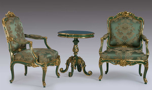 Ensemble canapé classique de luxe en bois d'acajou sculpté à la main avec tables d'appoint confortables pour villa, hôtel, meubles de salon - Product Image 3