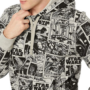 OEM Factory Made Custom Logo Premium Quality Polyester Fleece Sublimation Print Hoodie Regular Fit Sweatshirt Pullover <b>Hoodies</b> - Product Image 3