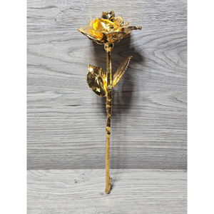 Calidad Premium 24K oro rosa diseño moderno hogar sala de estar decoración rosa flor para superventas 24K oro rosa en el precio más bajo - Product Image 4