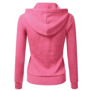 Sudadera con capucha personalizada para mujer, ropa de calle de gran tamaño con cremallera y logotipo personalizado, venta al por mayor - Product Image 2