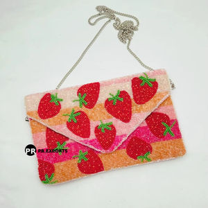 Pochette de fête géométrique perlée sac de soirée femmes sac à bandoulière pour l'été 2025 concepteur Sequin sac à main mode taille personnalisée - Product Image 1